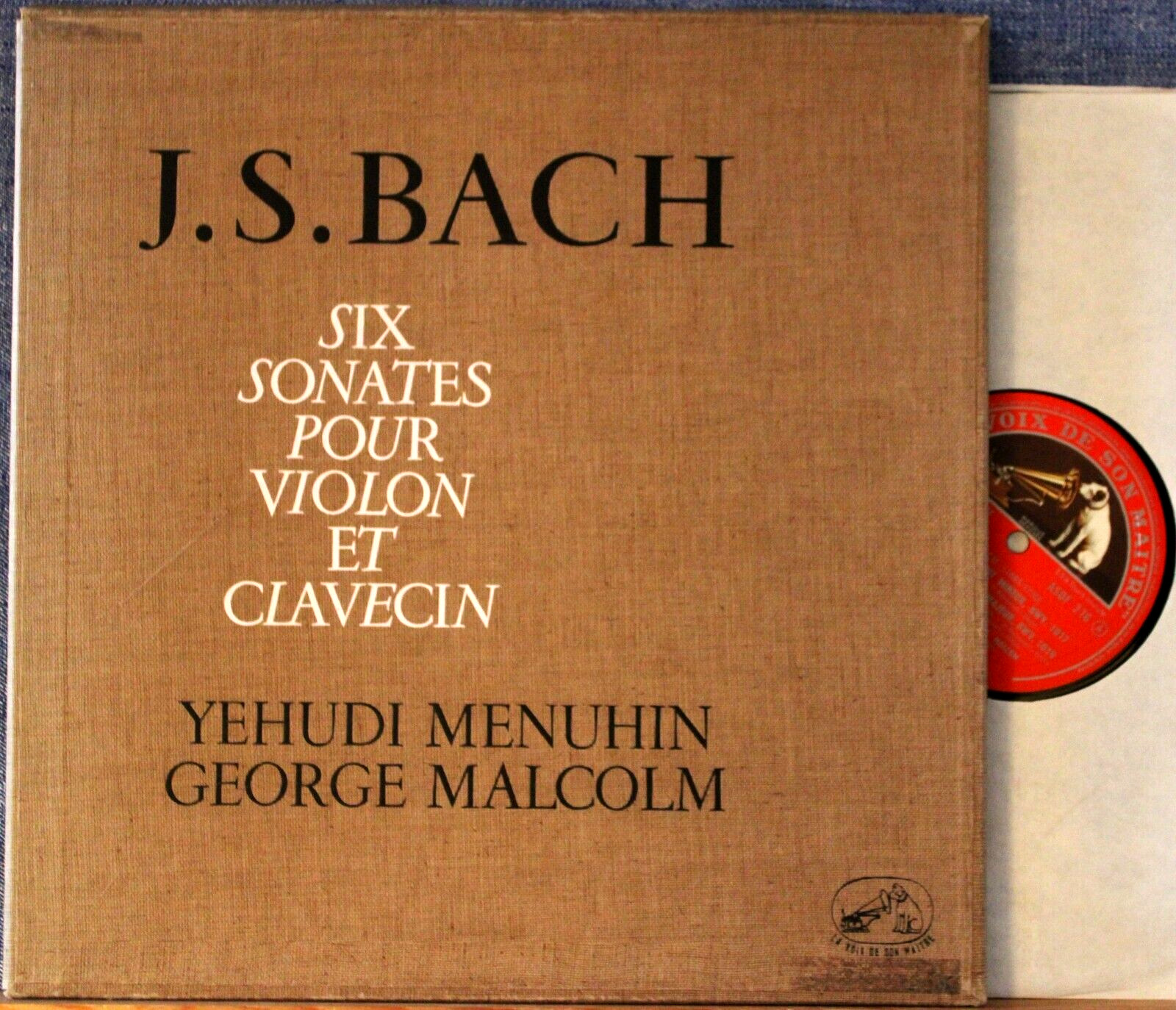 Menuhin; Malcolm Bach (Sonatas for violin and harpsichord) HMV ASDF 276-7 (2)