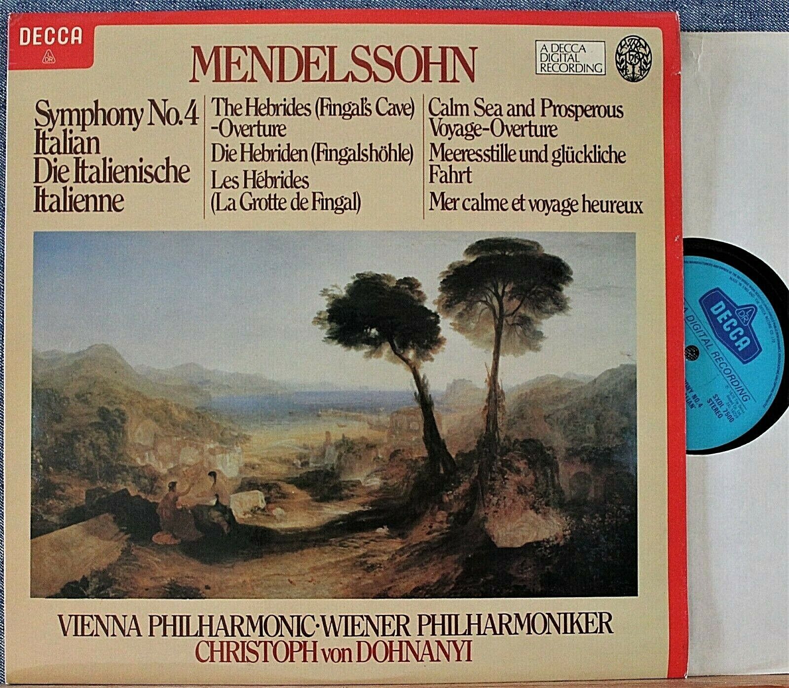 Dohnanyi Mendelssohn (Symphony 4; overtures) Decca SXDL 7500 dig NM