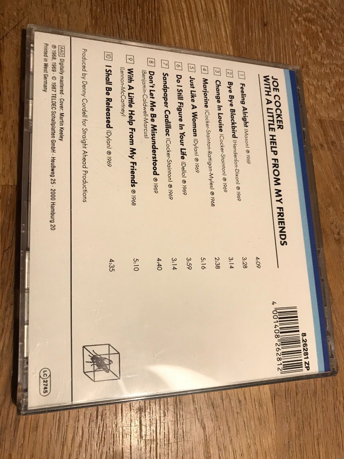 JOE COCKER "WITH A LITTLE HELP FROM MY FRIENDS" CD ALBUM 10 TRACKS CUBE RECORDS*