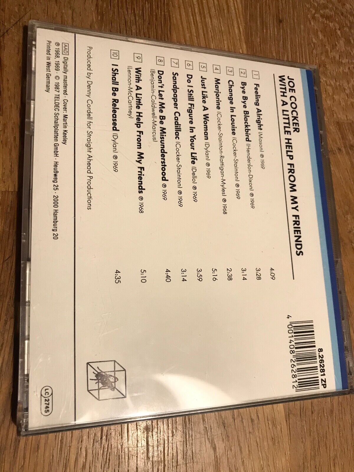 JOE COCKER "WITH A LITTLE HELP FROM MY FRIENDS" CD ALBUM 10 TRACKS CUBE RECORDS*