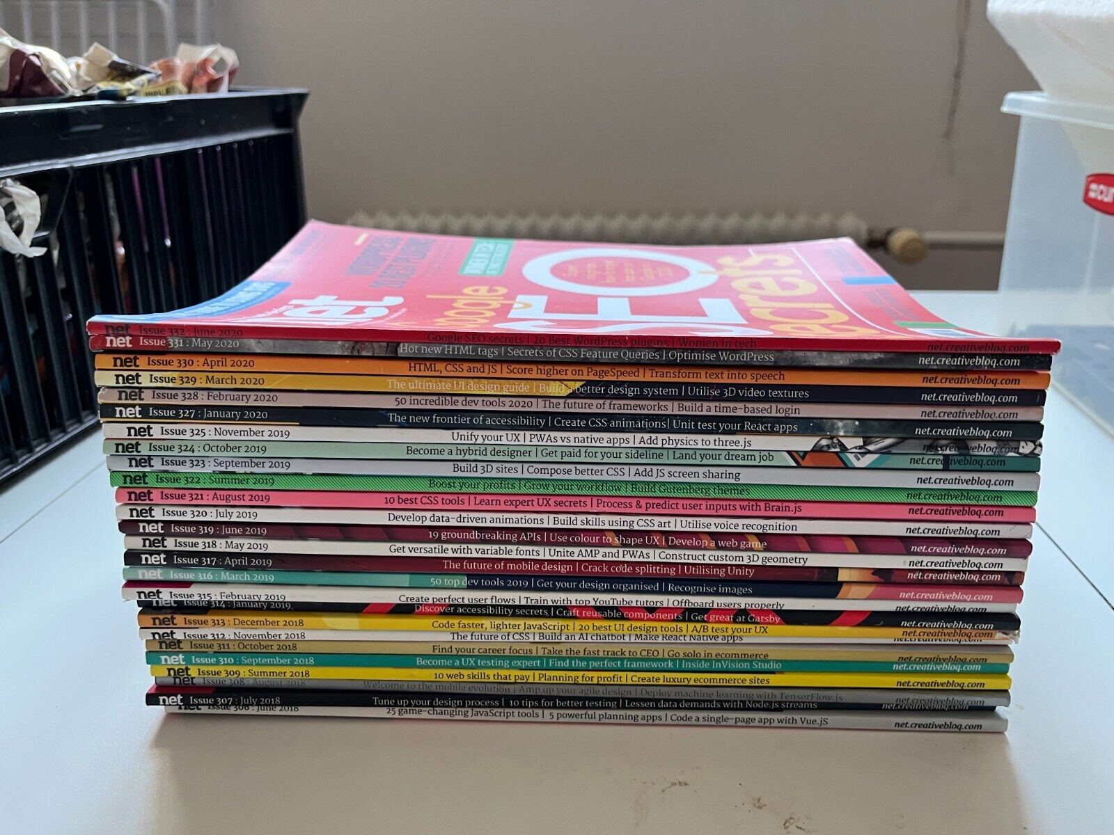 NET Magazine lot - Issue #306-332 (#326 excluded)