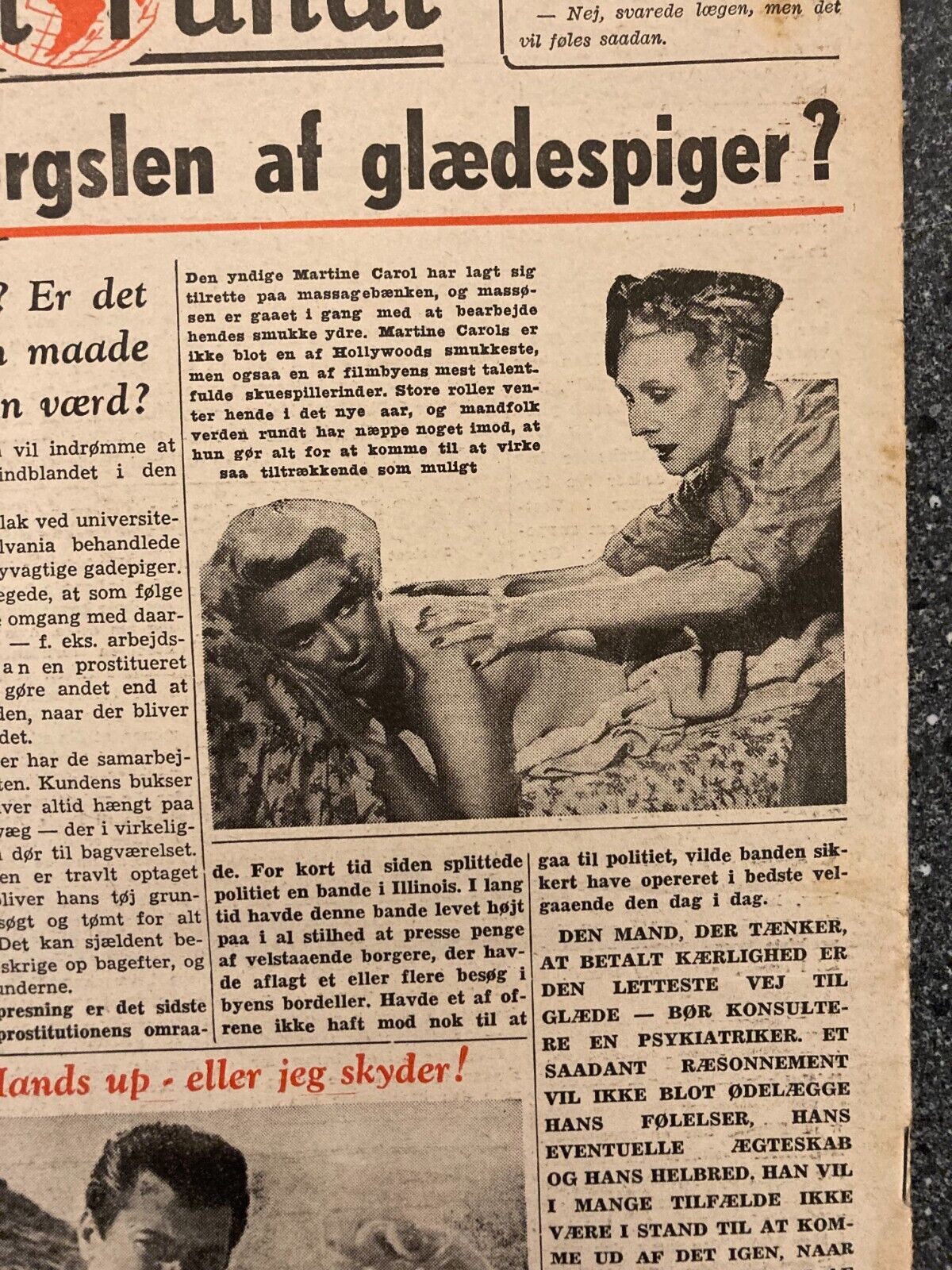 Miss Israel Aviva Perlmann Kathy Smith Danish Magazine 1954 "Verden Rundt"