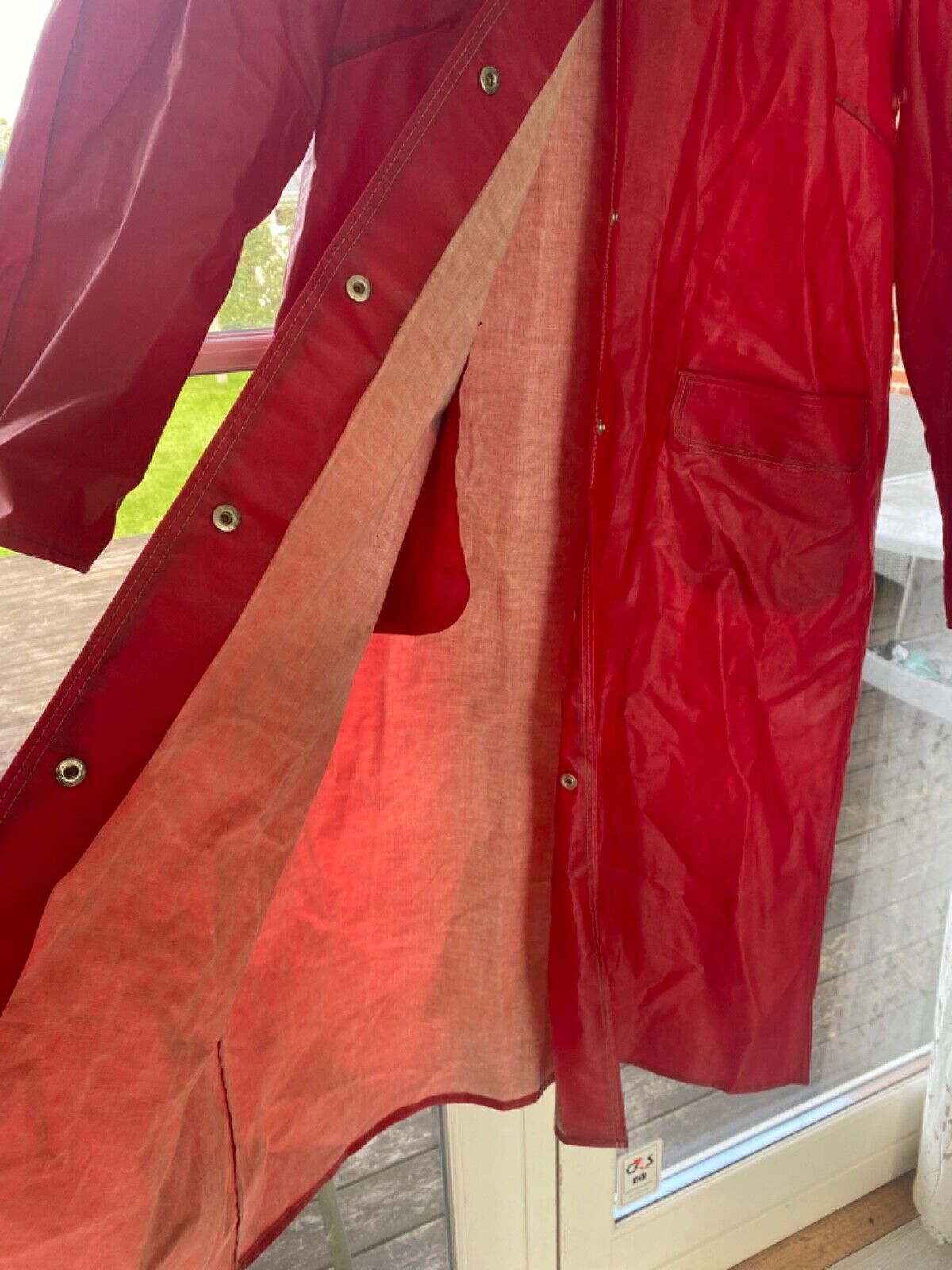 pvc raincoat regenmantel pvc mac  vintage raincoat