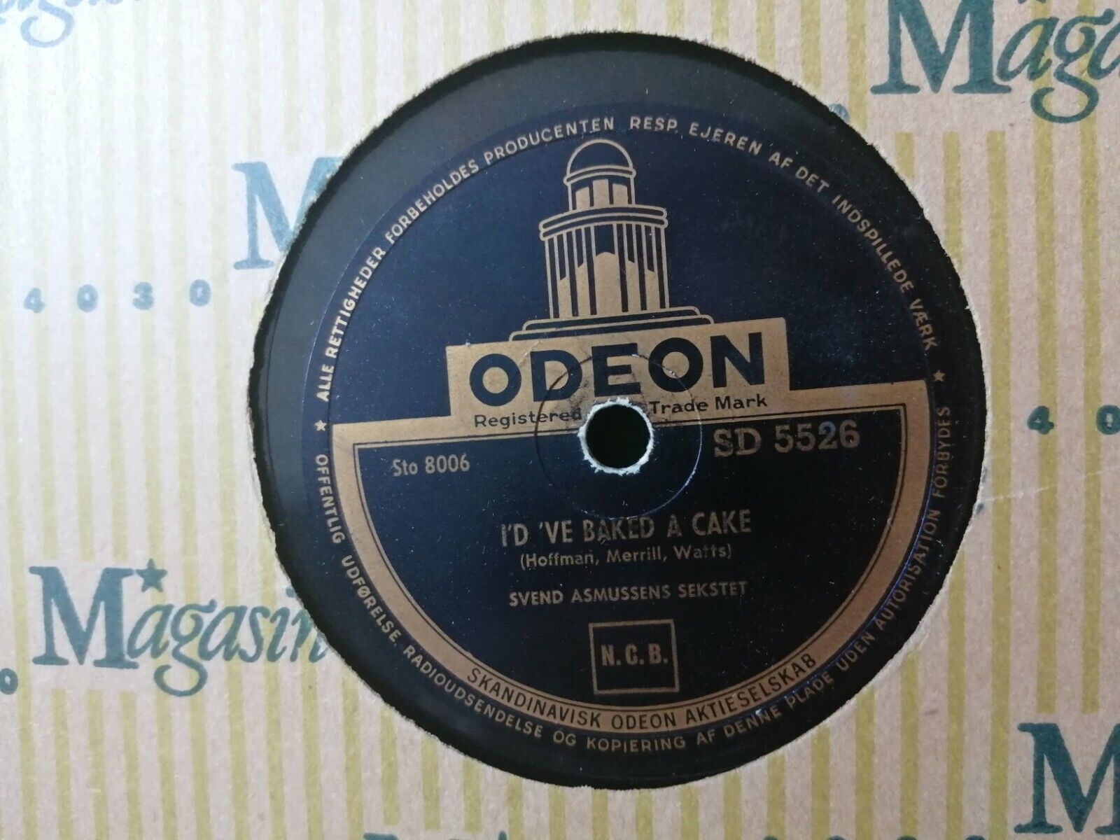 78 rpm shellacSVEND ASMUSSENI'd 've baked a cake/I've got a lovely bunch of 