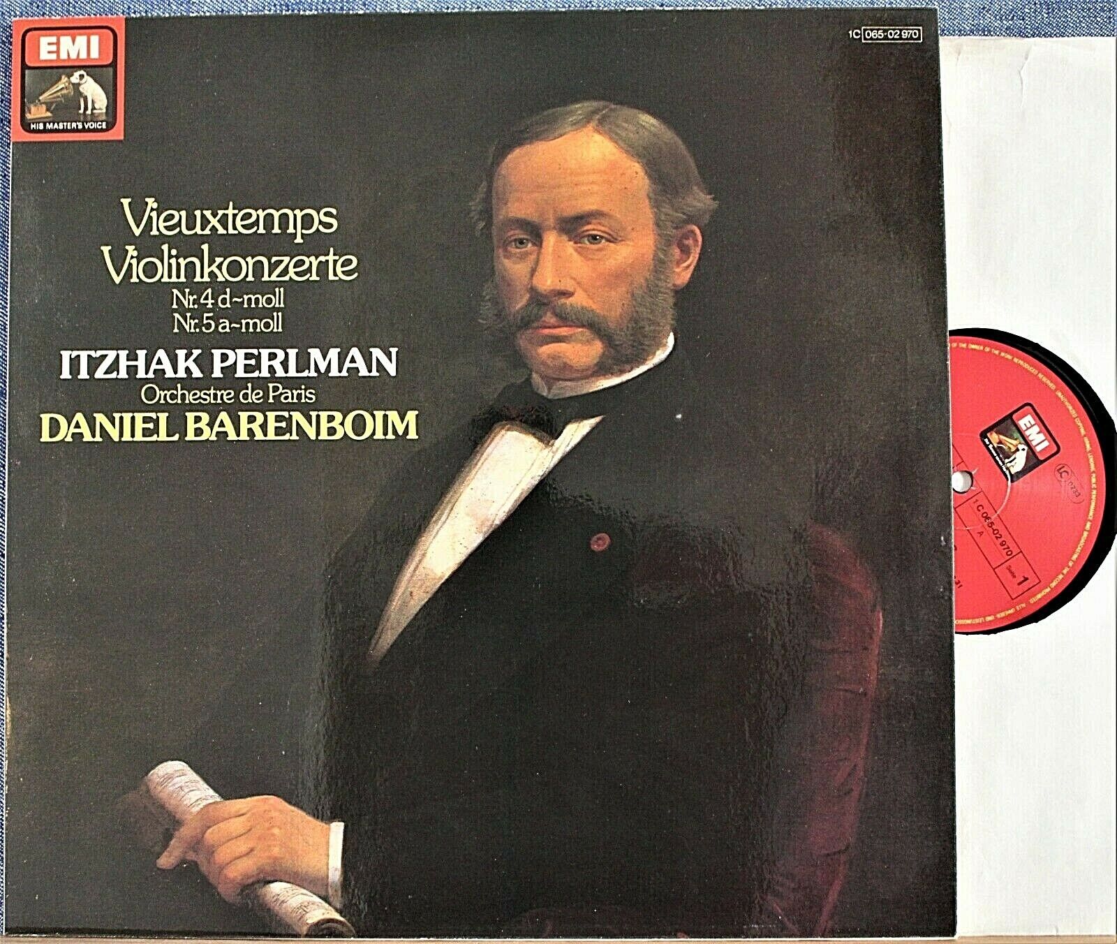 Perlman; Barenboim Vieuxtemps (Violin concertos 5 + 5) EMI 065-02 970 NM