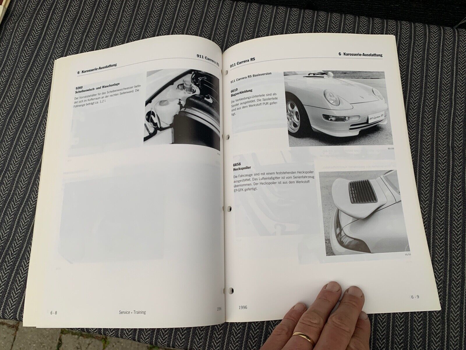 Porsche 911 993 RS 1996 workshop technical manual information very rare