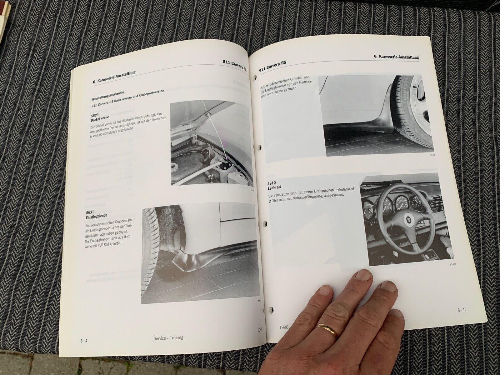 Porsche 911 993 RS 1996 workshop technical manual information very rare