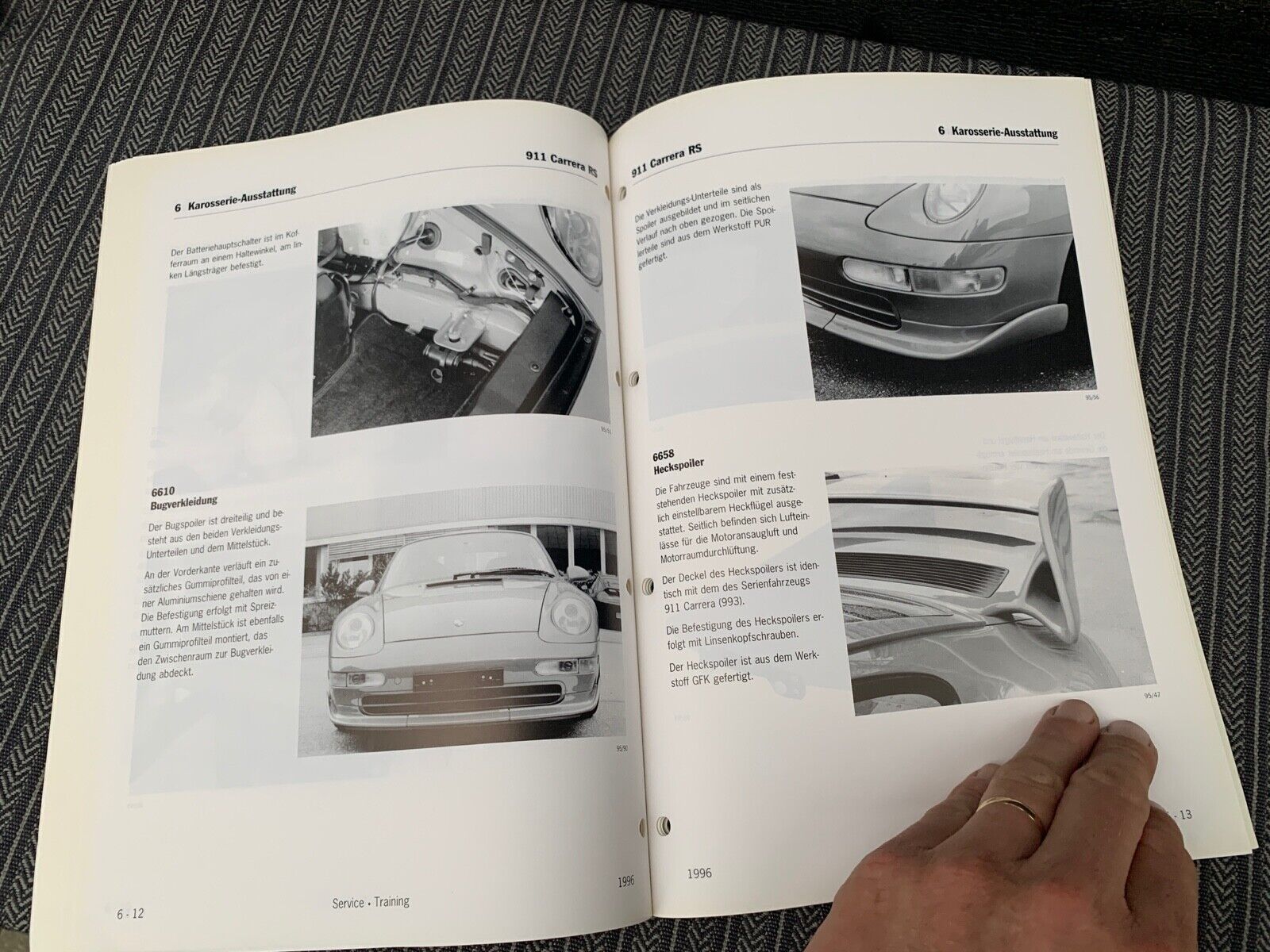 Porsche 911 993 RS 1996 workshop technical manual information very rare