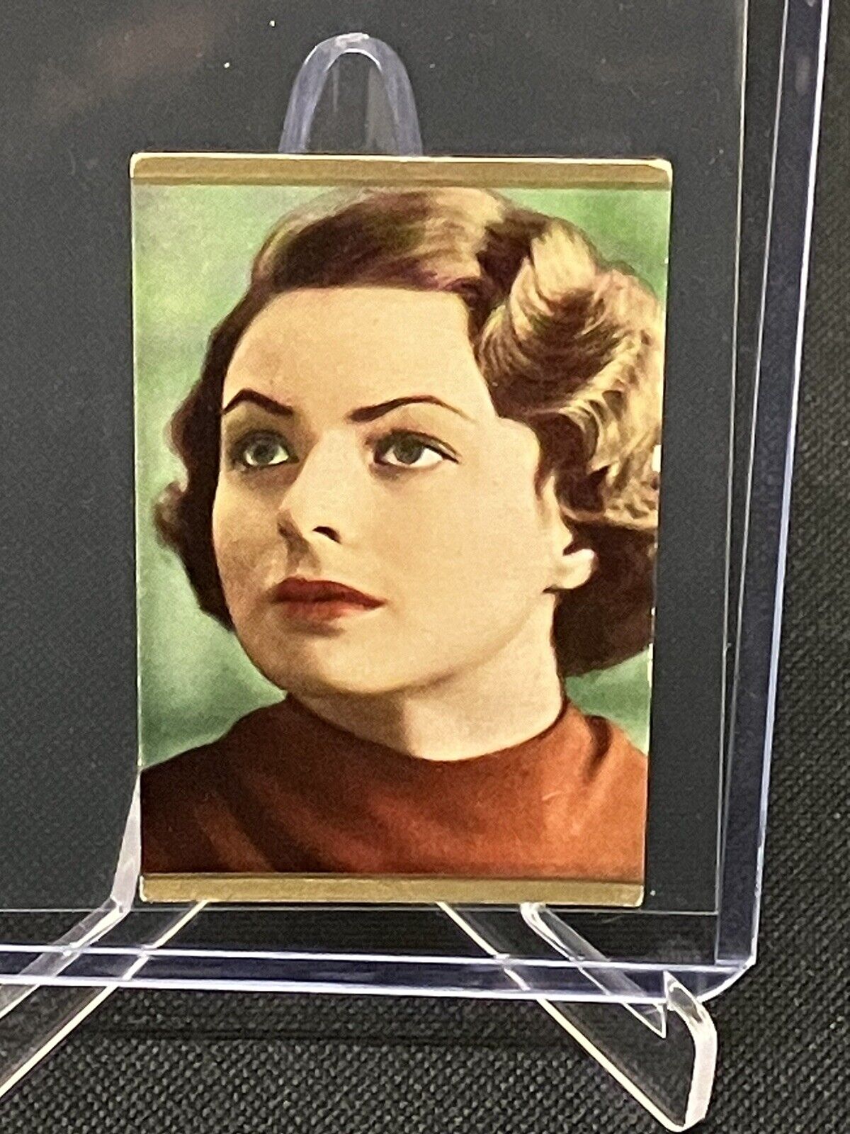 1936 HOLLYWOOD ACTOR INGRID BERGMAN ROOKIE VINTAGE CARD MOVIE STARS SWEDEN