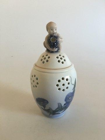 Royal Copenhagen Potpourri Lidded pot with boy/putti on top No 790/2303