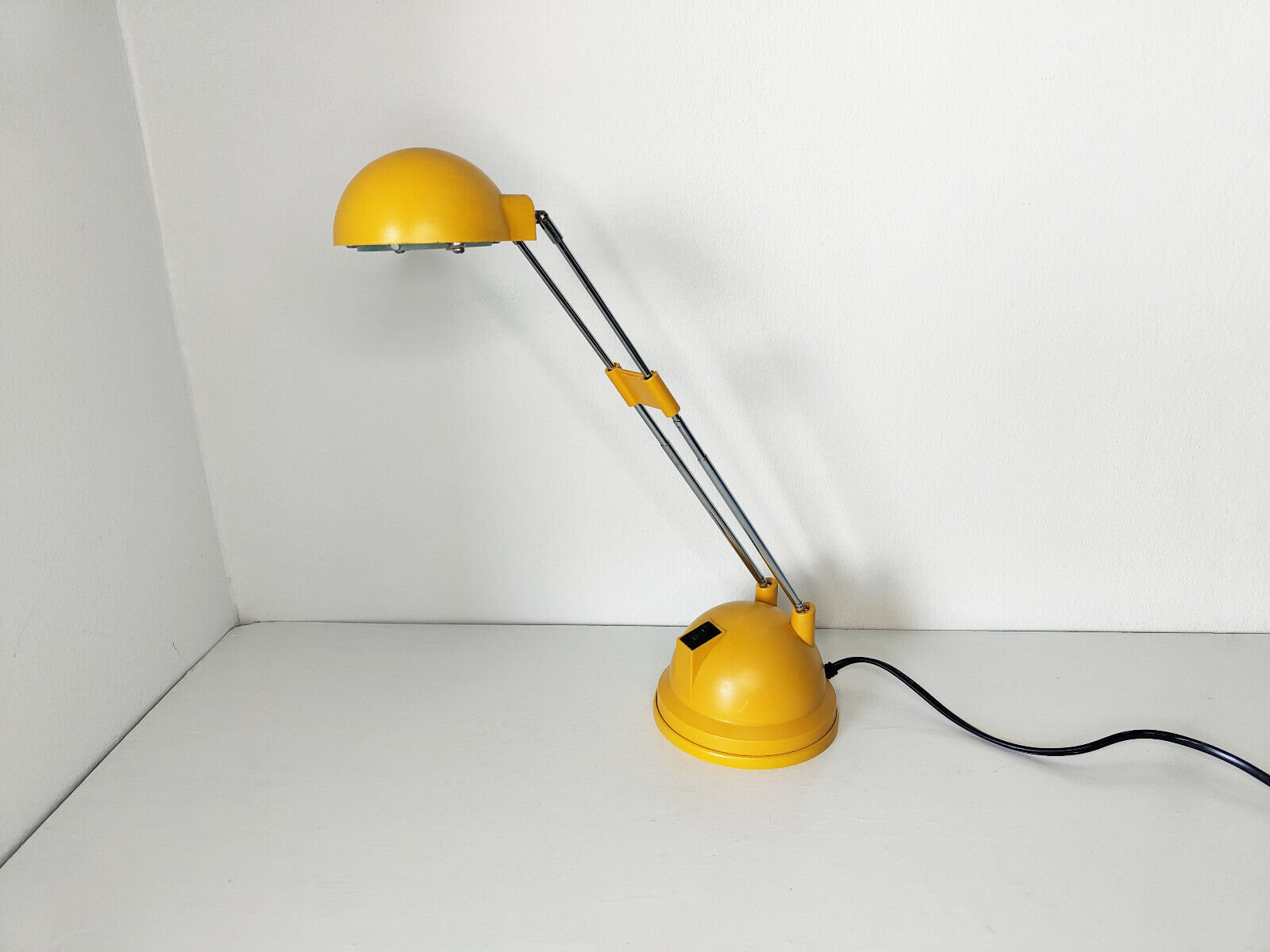 Vintage yellow desk lamp Ikea pop art postmodern Swedish design