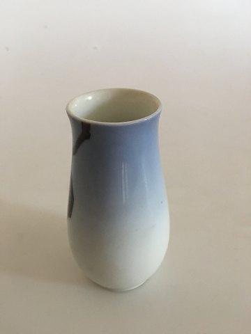 Bing & Grondahl Vase No 69/86/212 with Purple Lilac Decoration