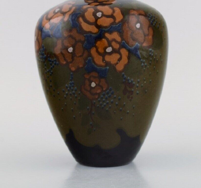 Arnhem Holland Antique Art Nouveau vase in glazed ceramics