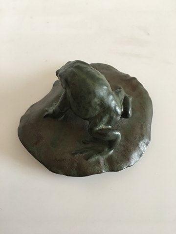 Royal Copenhagen Art Nouveau Paperweight with frog