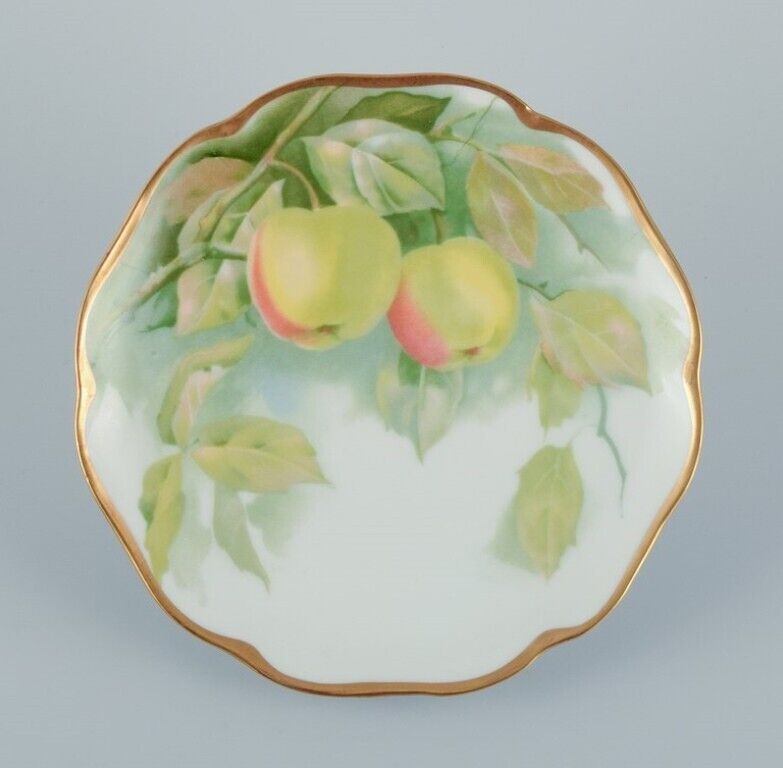 Rosenthal Germany A set of six porcelain plates with various fruit motifs