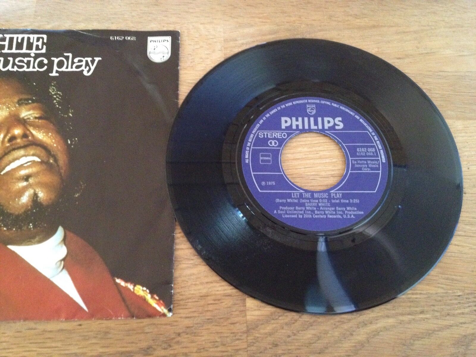 BARRY WHITE "LET THE MUSIC PLAY" 1975 PHILIPS RECORDS STEMRA 6162 068 SUPERHIT**