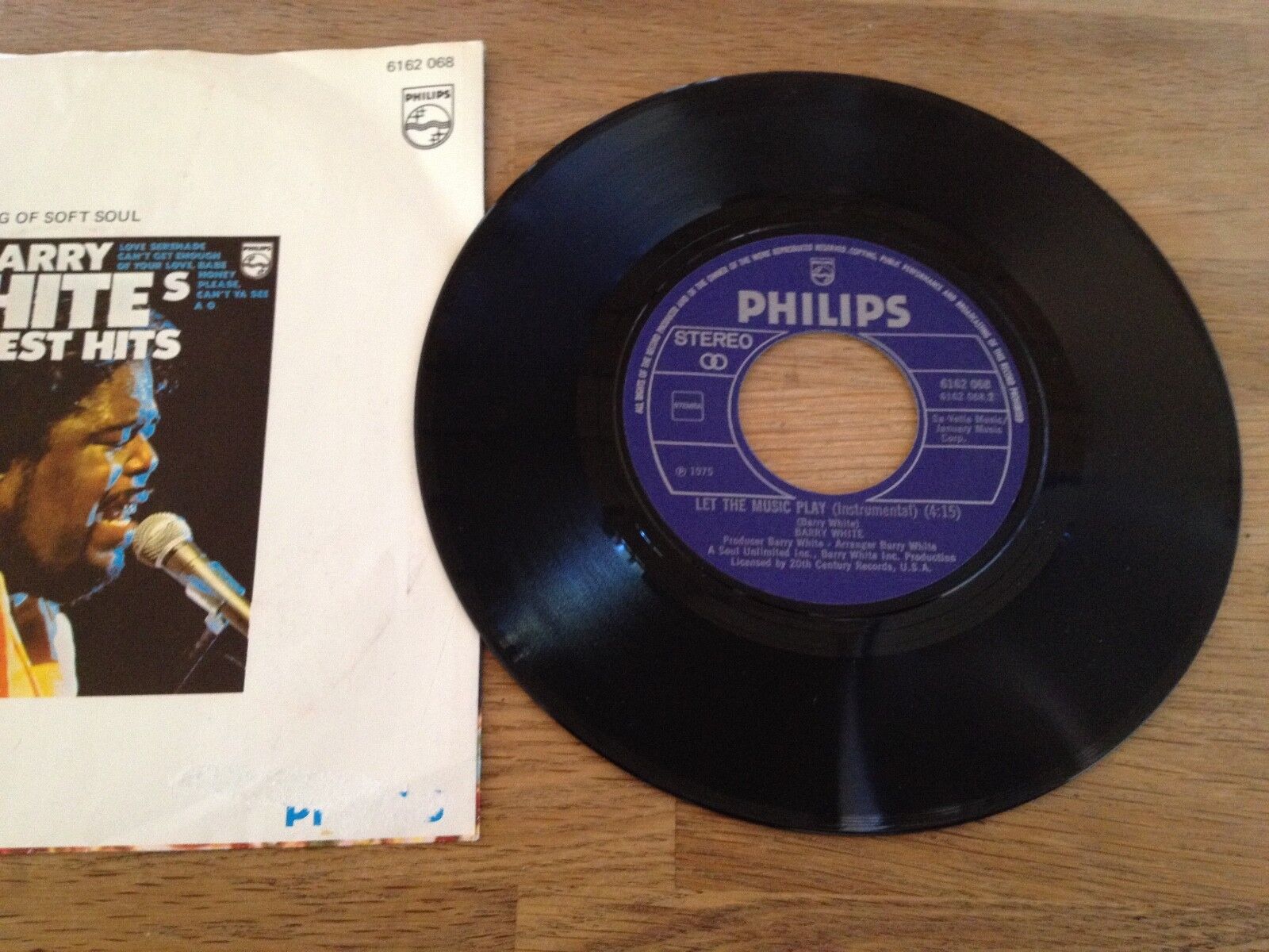 BARRY WHITE "LET THE MUSIC PLAY" 1975 PHILIPS RECORDS STEMRA 6162 068 SUPERHIT**