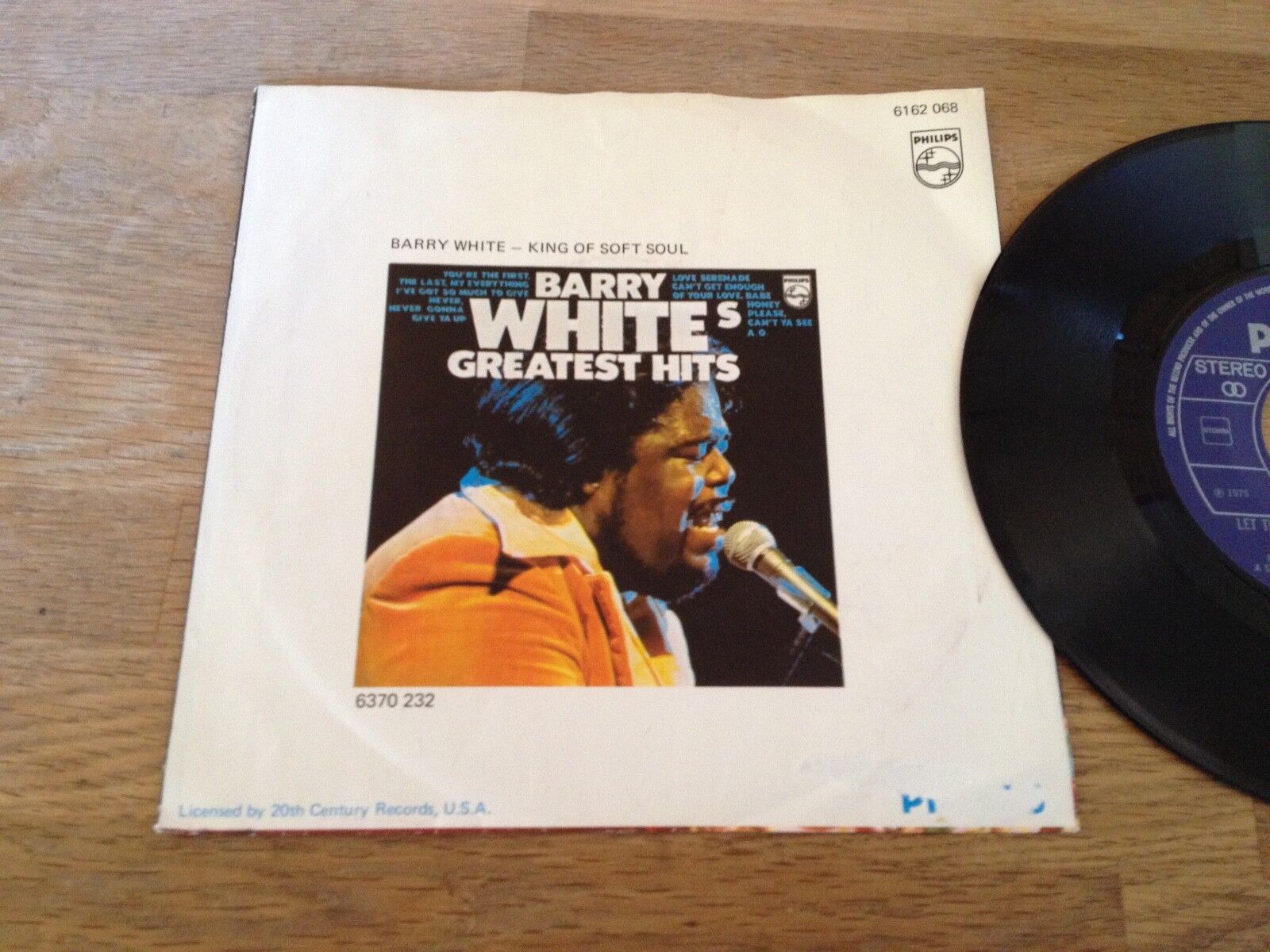 BARRY WHITE "LET THE MUSIC PLAY" 1975 PHILIPS RECORDS STEMRA 6162 068 SUPERHIT**