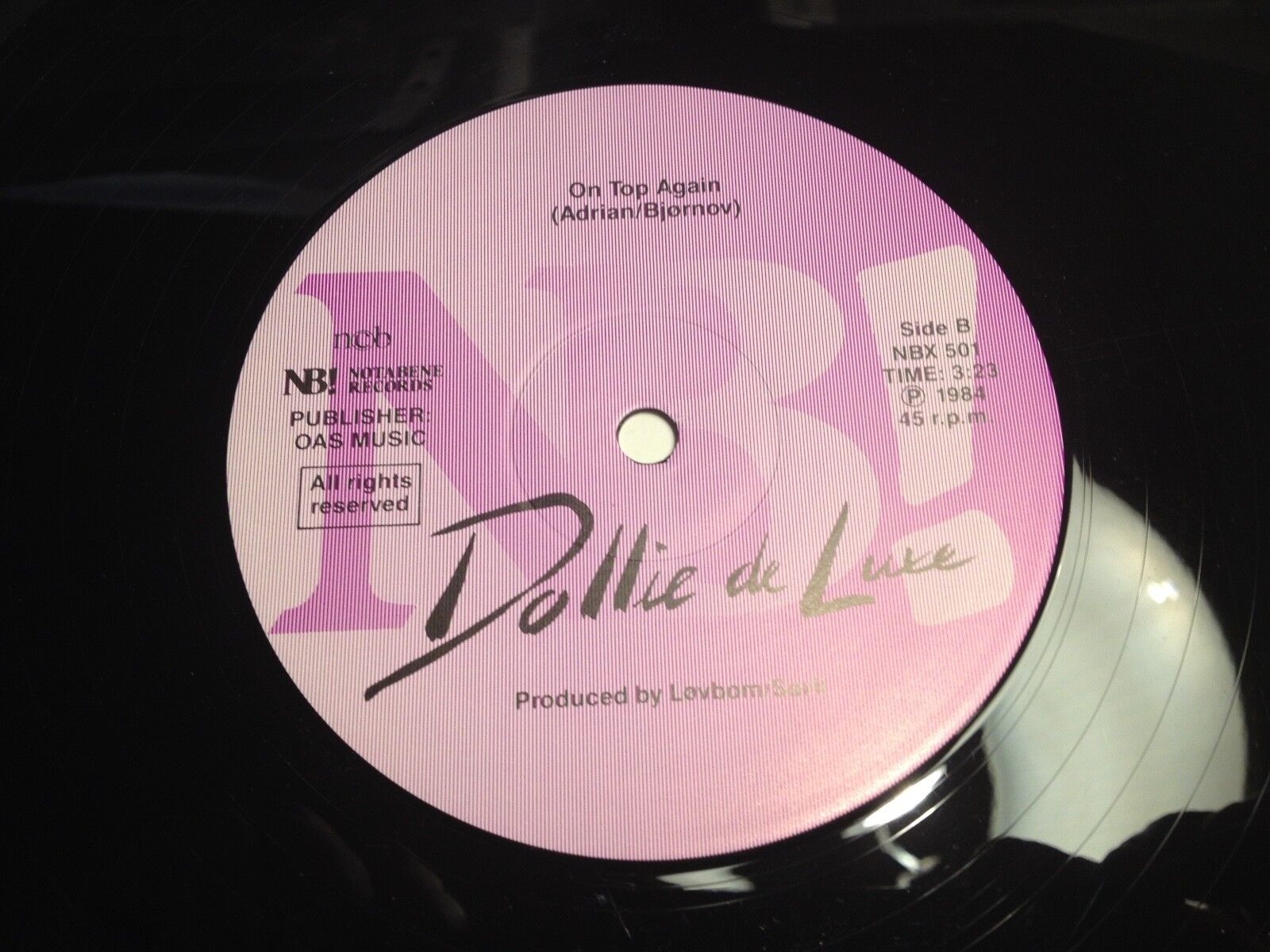 DOLLIE DE LUXE "QUEEN OF THE NIGHT / SATISFACTION" LIMITED EDITION NCB 1984 MAXI