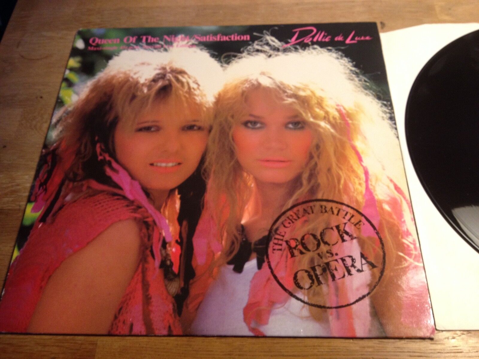 DOLLIE DE LUXE "QUEEN OF THE NIGHT / SATISFACTION" LIMITED EDITION NCB 1984 MAXI