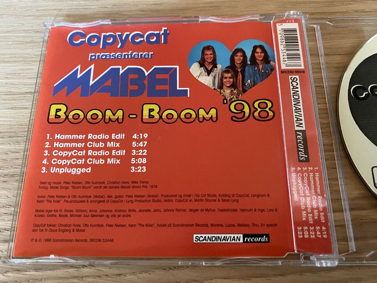 COPYCAT PRESENTS MABEL "BOOM-BOOM ´98" 1998 SCANDINAVIAN RECORDS 5 REMIX CD RARE