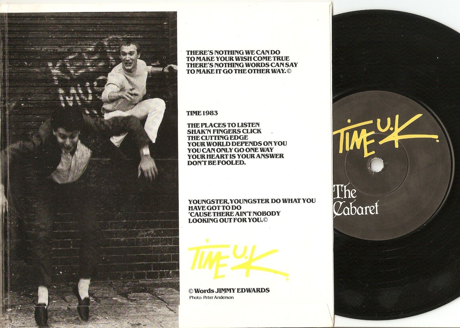 TIME UK WITH RICK BUCKLER THE CABARET 2X45s+GATEFOLD PS 1983 MOD REVIVAL THE JAM