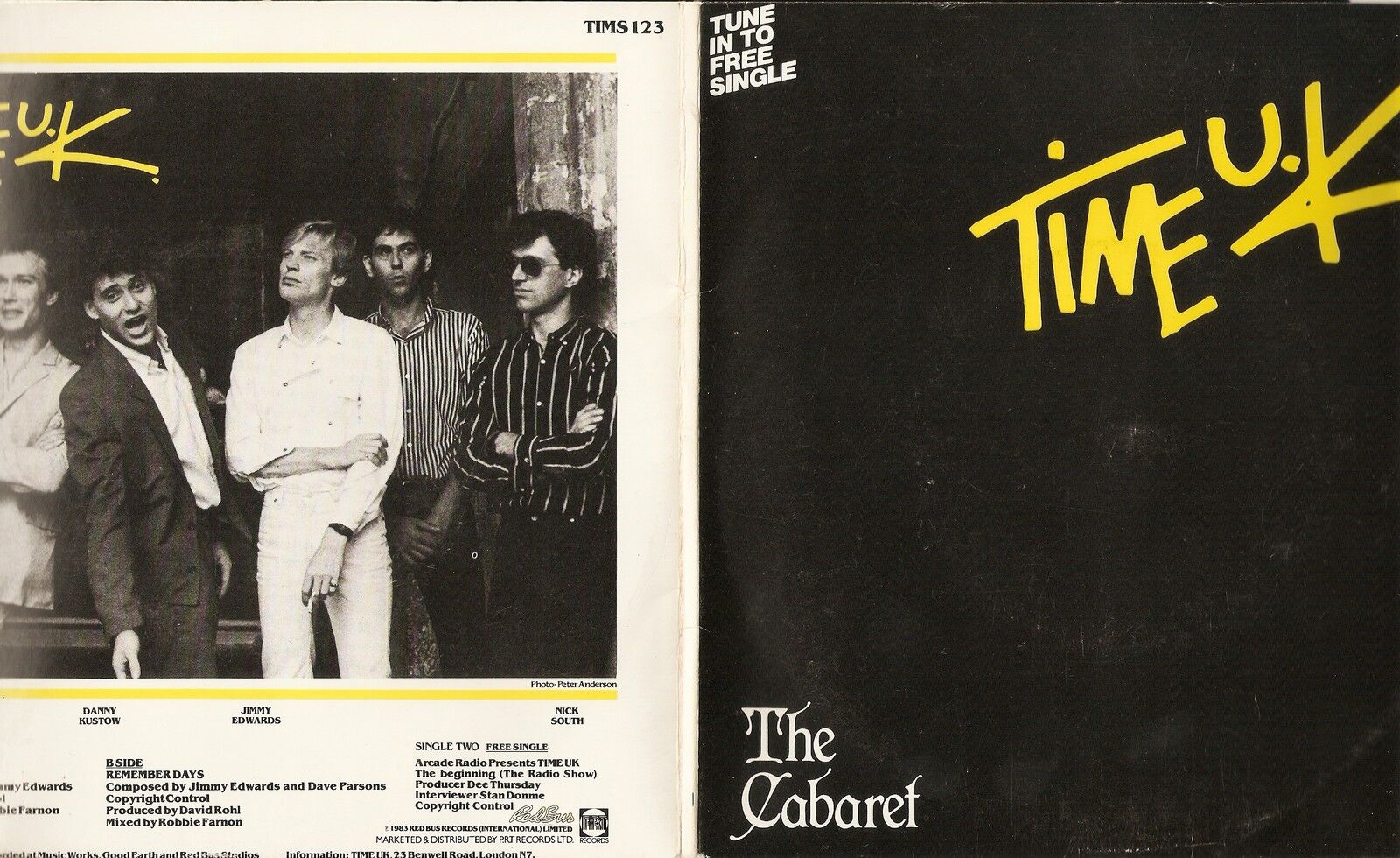 TIME UK WITH RICK BUCKLER THE CABARET 2X45s+GATEFOLD PS 1983 MOD REVIVAL THE JAM