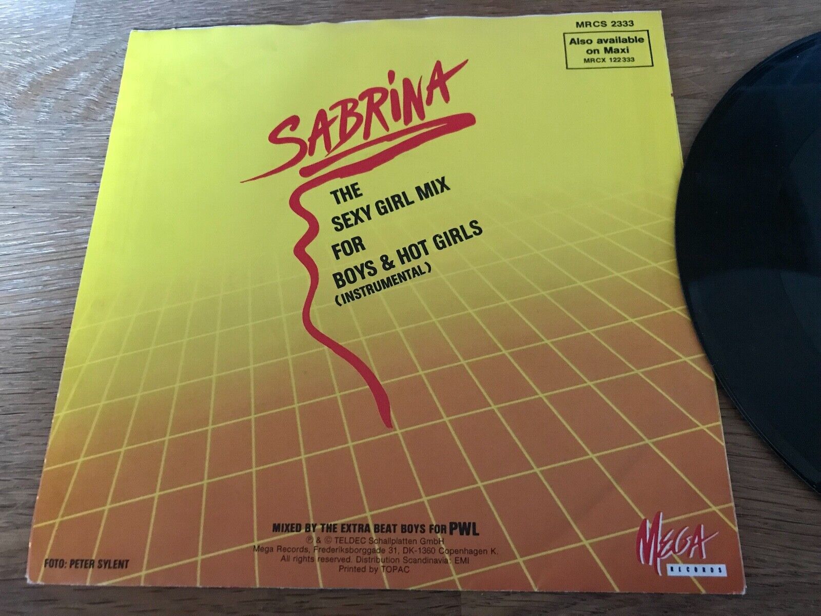 SABRINA SALERNO "THE SEXY GIRL MIX FOR BOYS  HOT GIRLS" 7" SINGLE MEGA RECORDS*