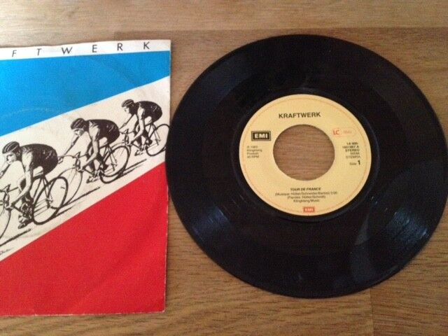 KRAFTWERK "TOUR DE FRANCE" 1983 KLINGKLANG PRODUKT EMI RECORDS DUTCH SINGLE USED