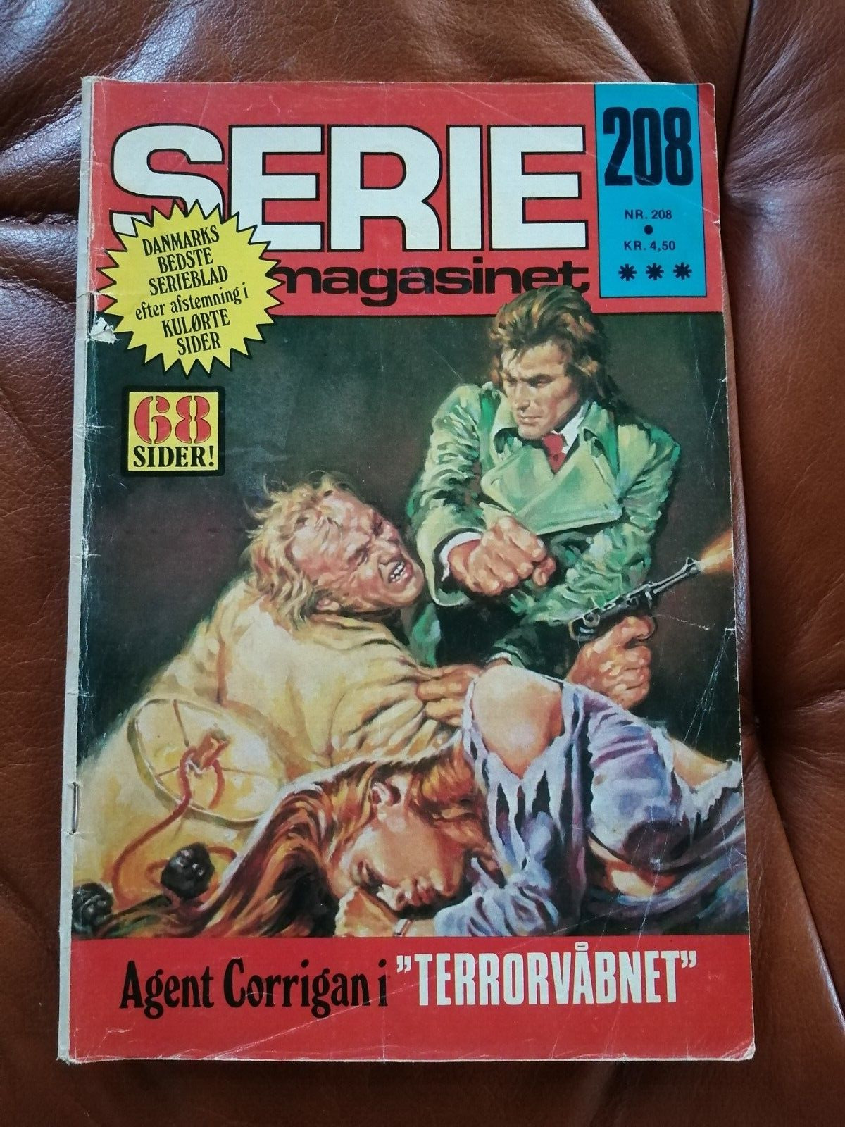 Danish comic magazineAgent Corrigan  Serie Magasinet no 208 from 1976