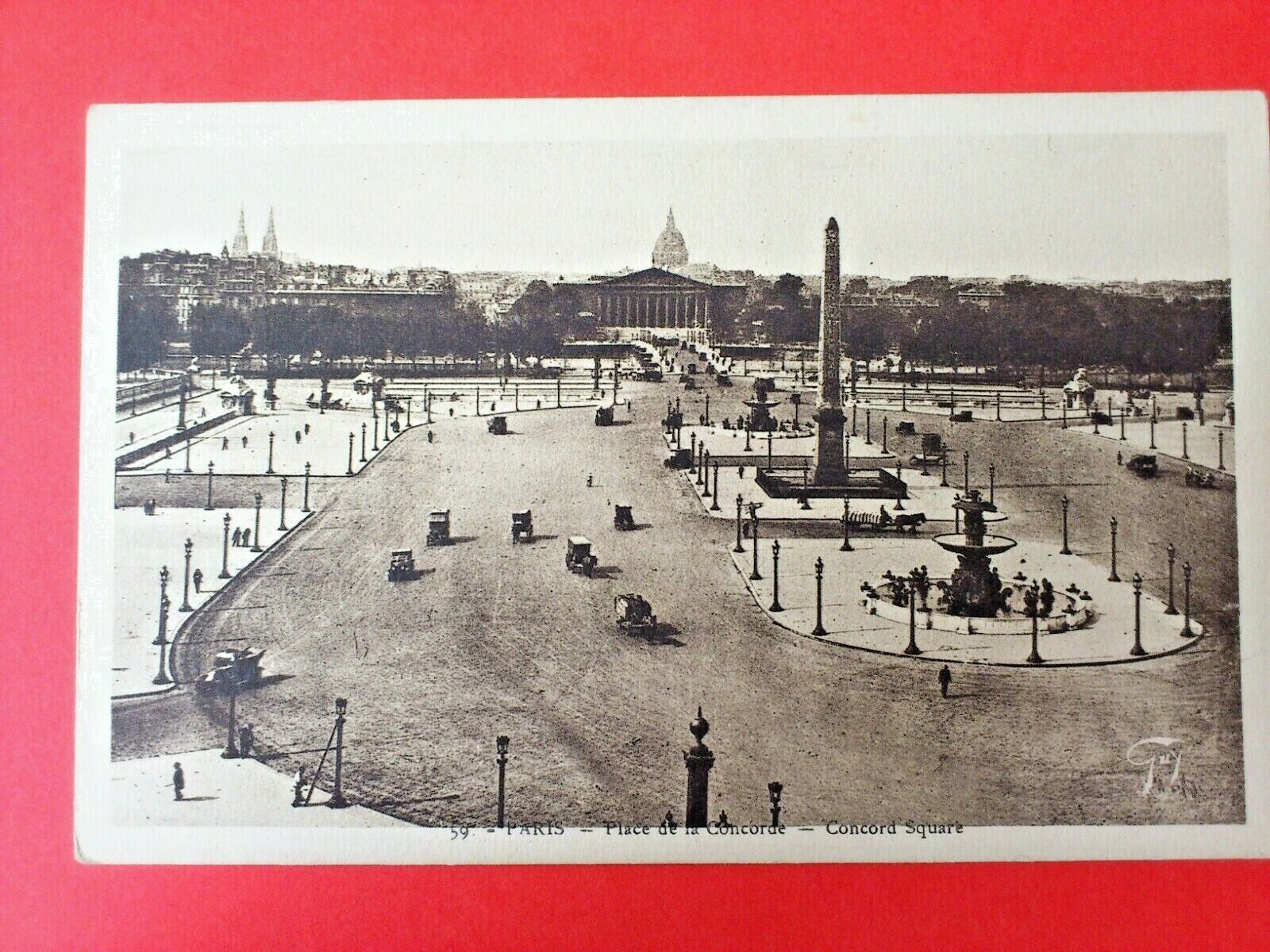 Vintage Postcard FranceParisConcord SquarePlace de la Concorde Unposted