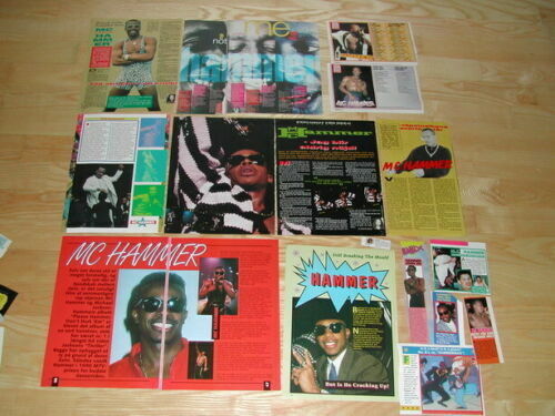 MC HAMMER MC HUGE collection of clippings posters Very hard to find R112