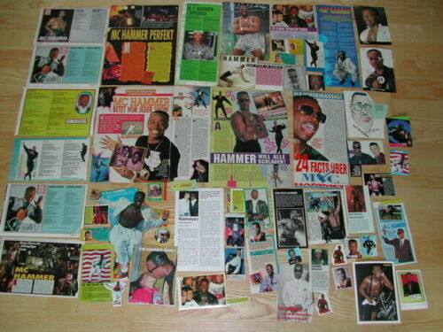 MC HAMMER MC HUGE collection of clippings posters Very hard to find R112