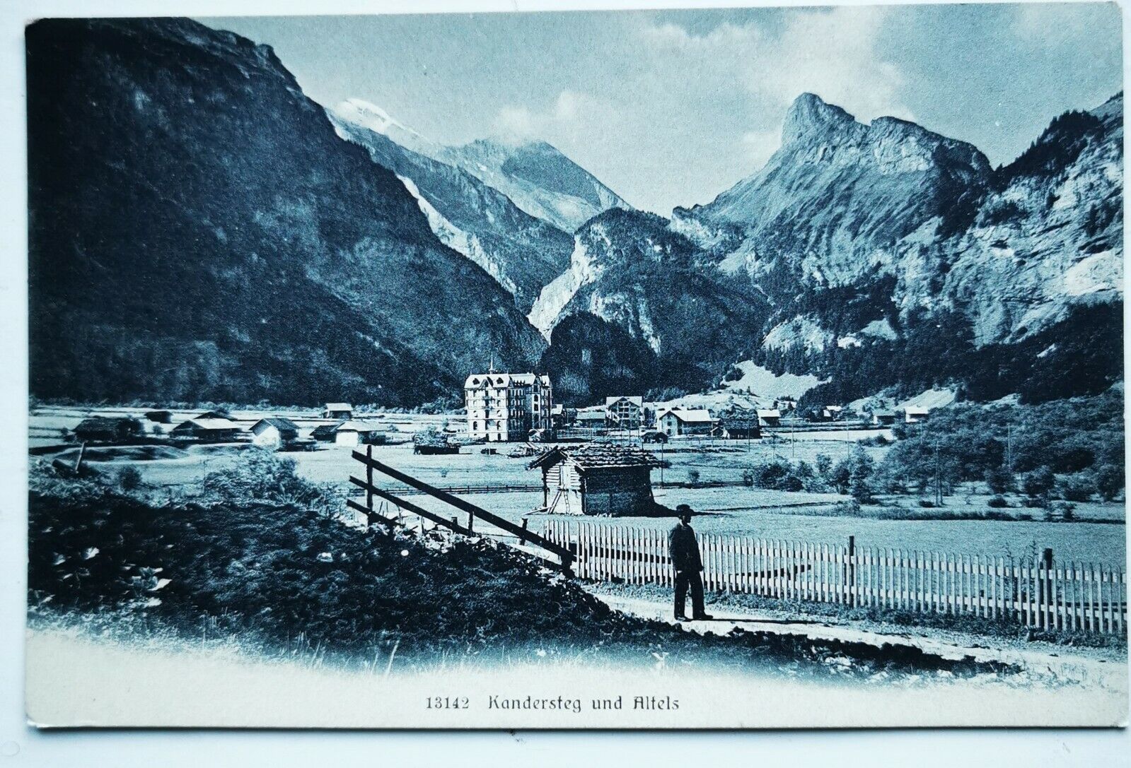 Vintage un-used postcard: Kandersteg and Altels in Switzerland  Pok1215