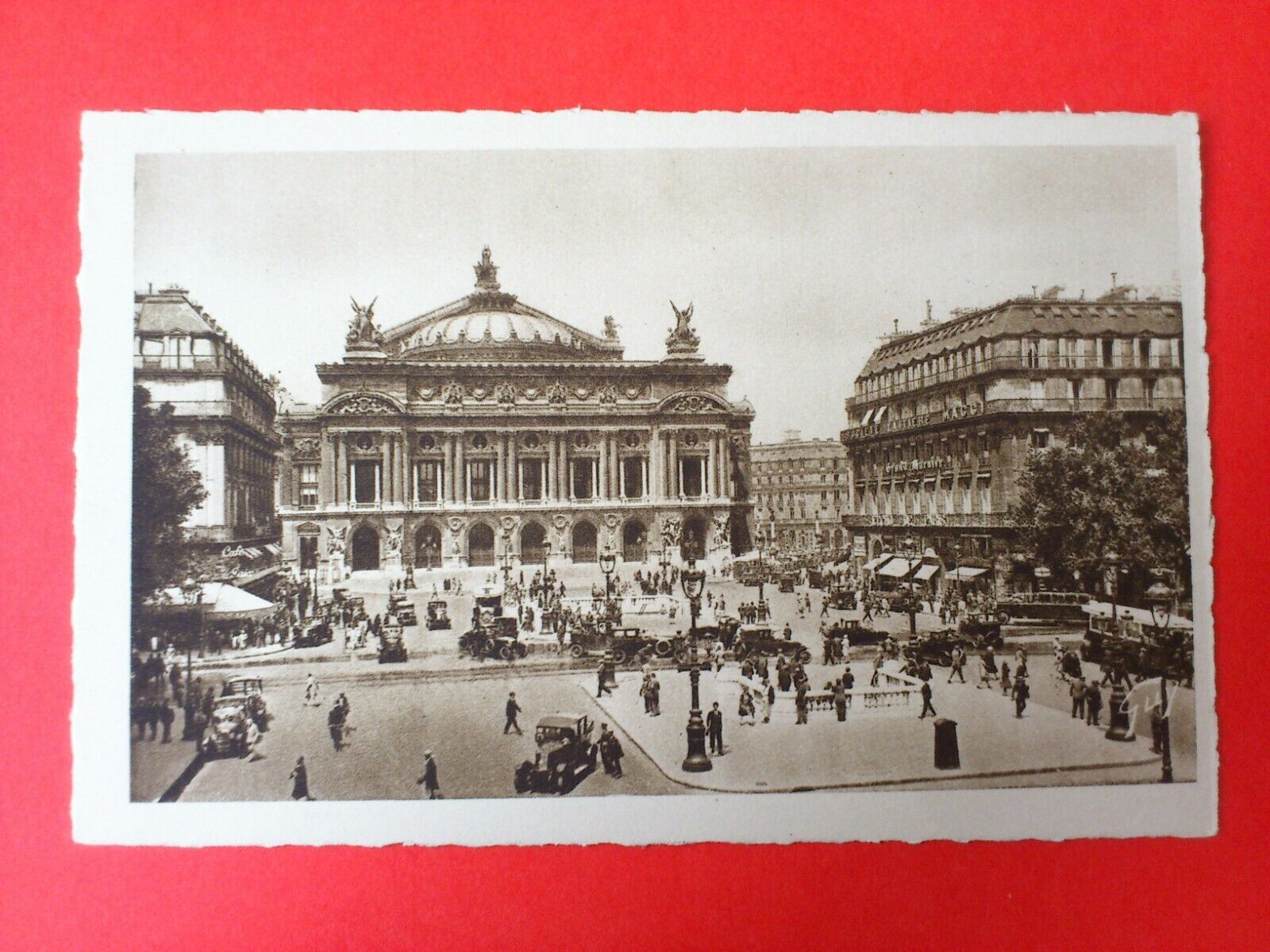 Vintage Postcard FranceParisPlace de l'Opéra From 1931 Unposted