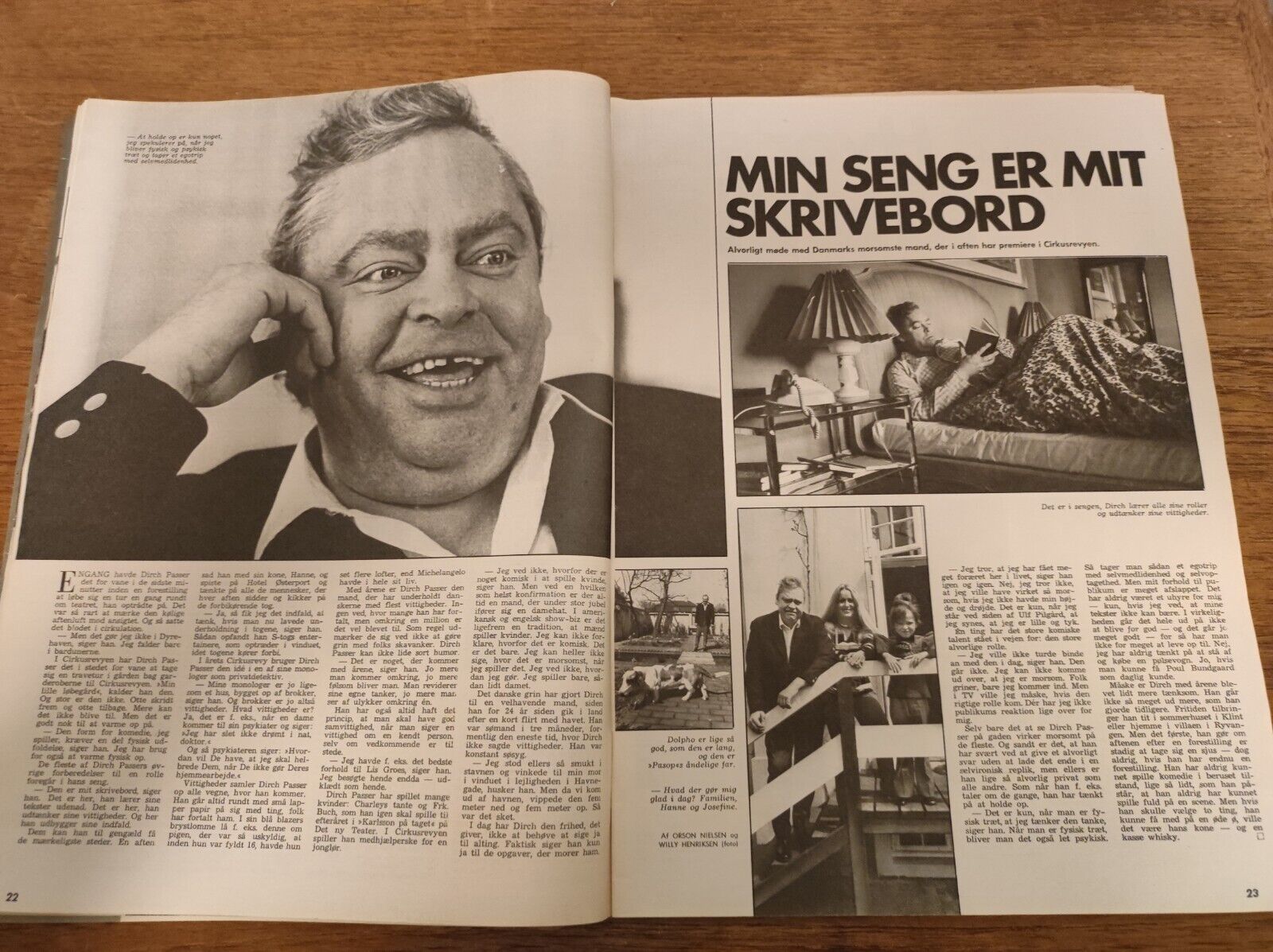 PRINCE GUSTAV Berleburg Dirch Passer ROGER MOORE 1972 Danish Magazine BB89