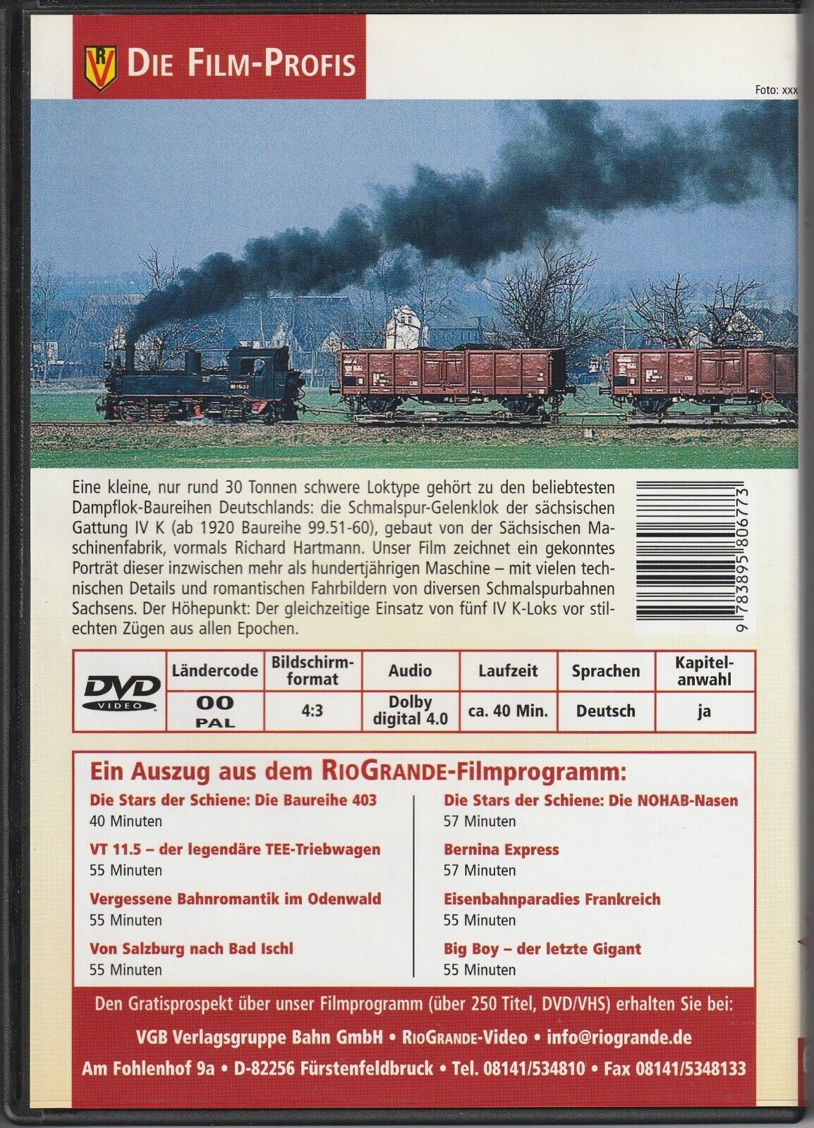 The Stars of the Rail - 7: The Series 995-6 | Steam Locomotive Railway DVD