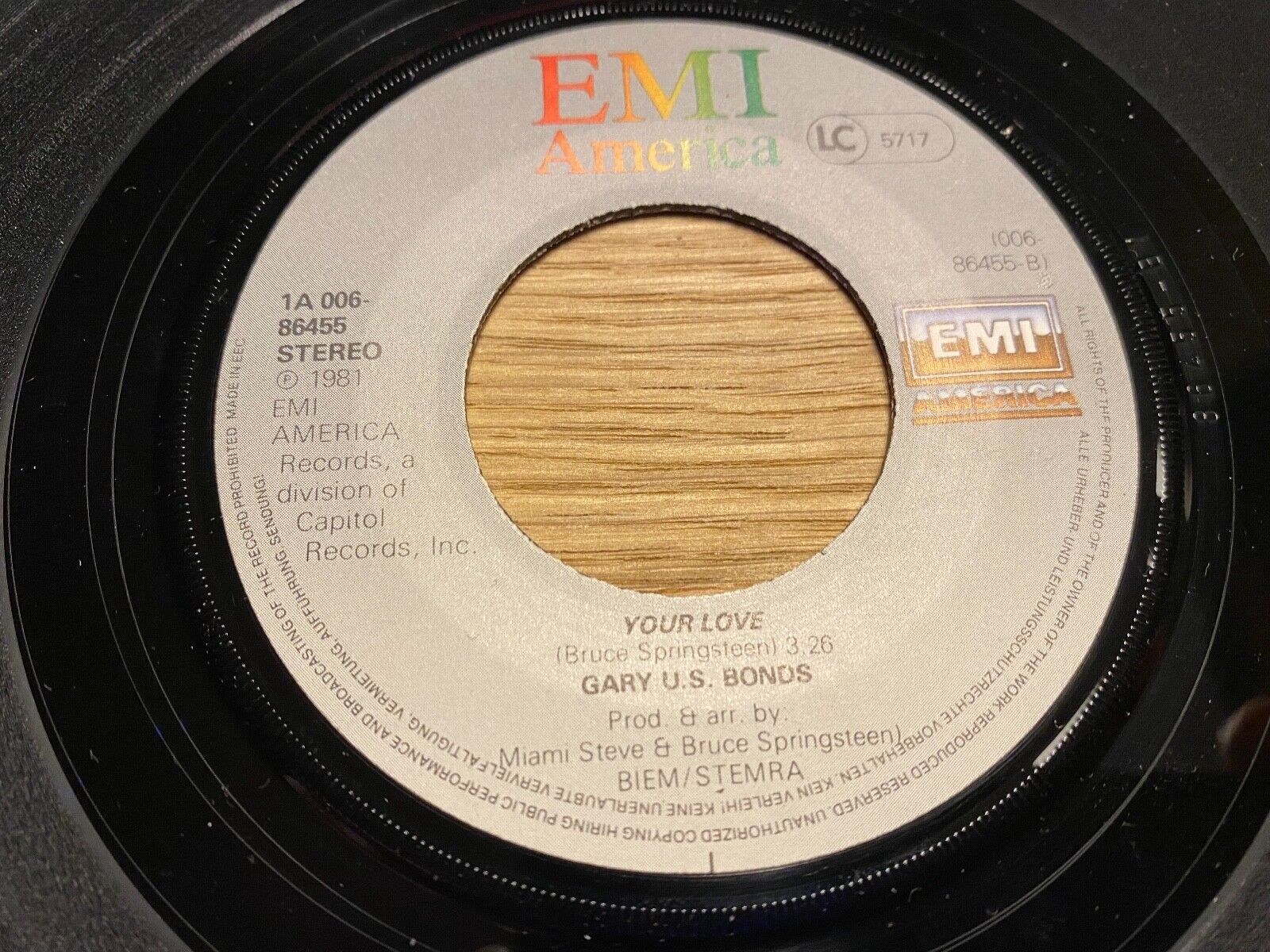 GARY US BONDS  "IT´S ONLY LOVE (J LENNON - P MCCARTNEY)" 1981  EMI AMERICA 7