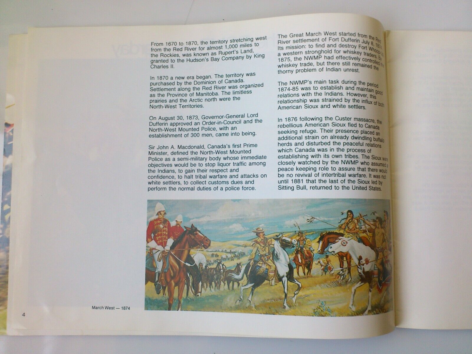 Vintage Canadian souvenir booklet of The RCMPits horses and its riders