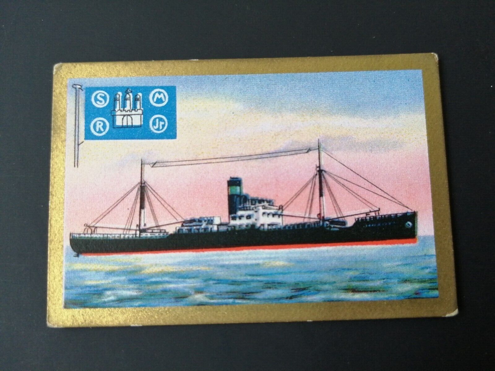 German SABA tobacco ship trading card 1931-33No 79 " Tarragona" Hamburg