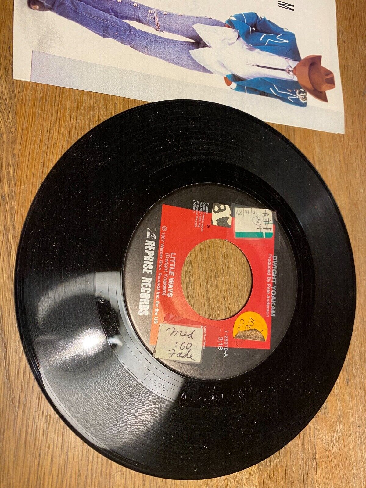 DWIGHT YOAKAM "LITTLE WAYS / READIN´ RIGHTIN´ RT 23" 1987 USA REPRISE RECORDS