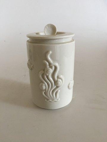 Royal Copenhagen Blanc de Chine Lidded vase by Arno Malinowski No 3287