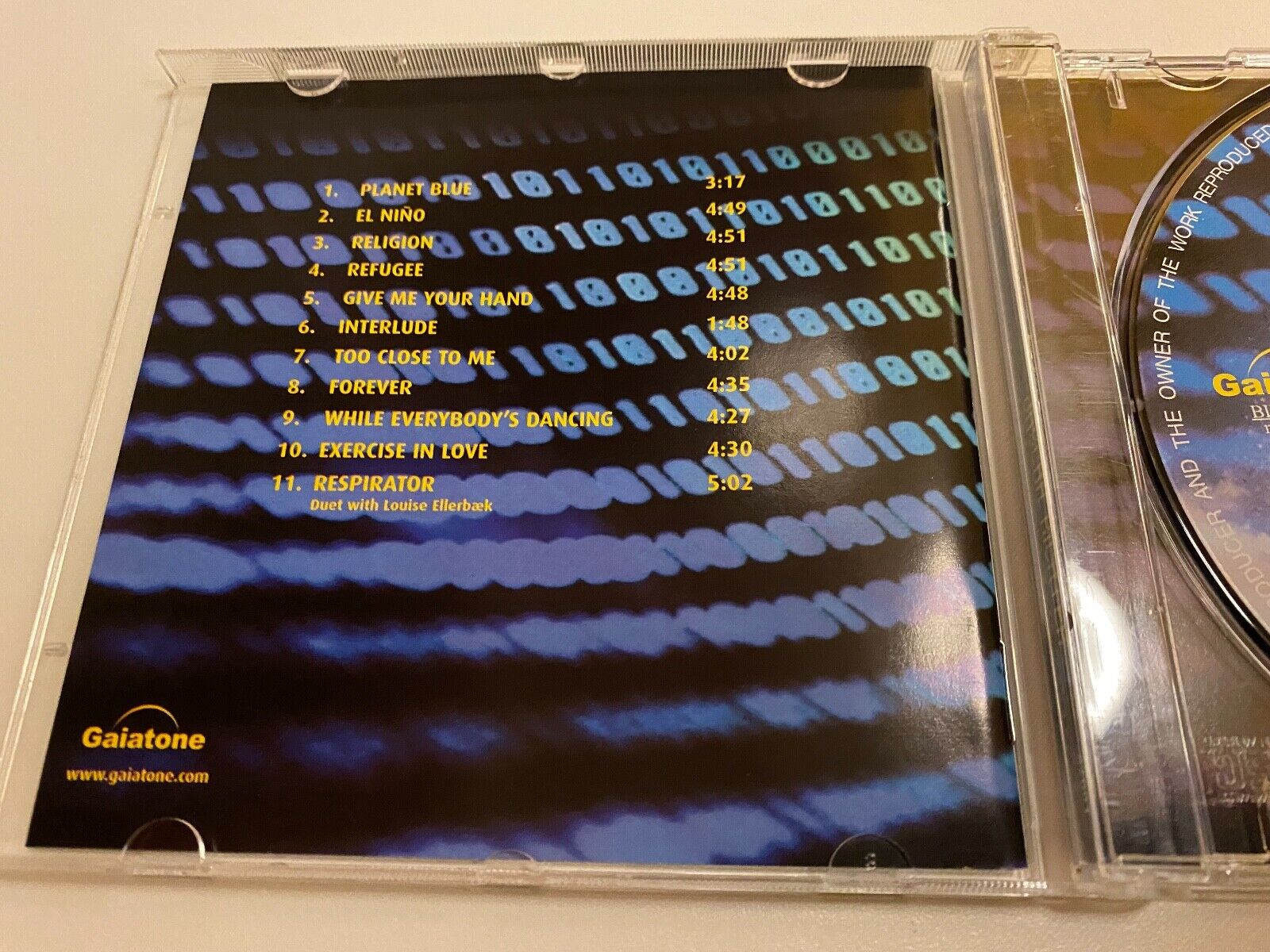 JASCHA RICHTER "BLUE PLANET" 2002 CD 11 TRACK GAIATONE MICHAEL LEARNS TO ROCK CD