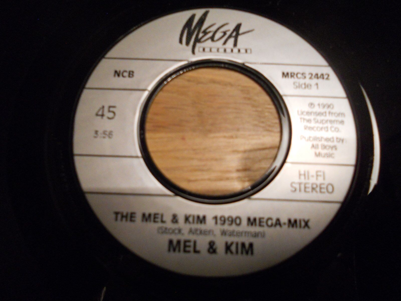 MEL  KIM MEGAMIX:NINETY/SHOWING OUT:ITALOHOUSEMIX 1990 MEGA RECORDS NCB DANISH