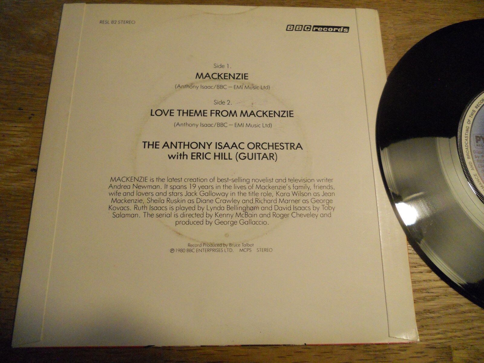 THEME FROM THE TV SERIES "MACKENZIE" BBC RECORDS 1980 USED UK MCPS SINGLE RARE**