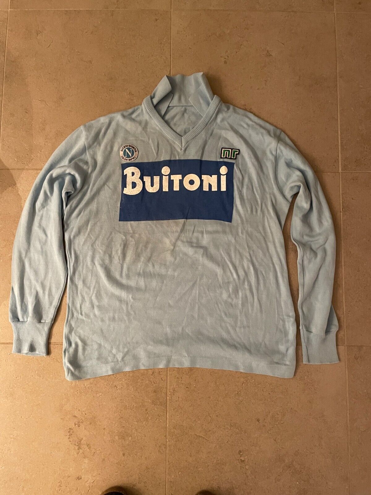 Napoli rare training shirt from the 80's Diego Maradona