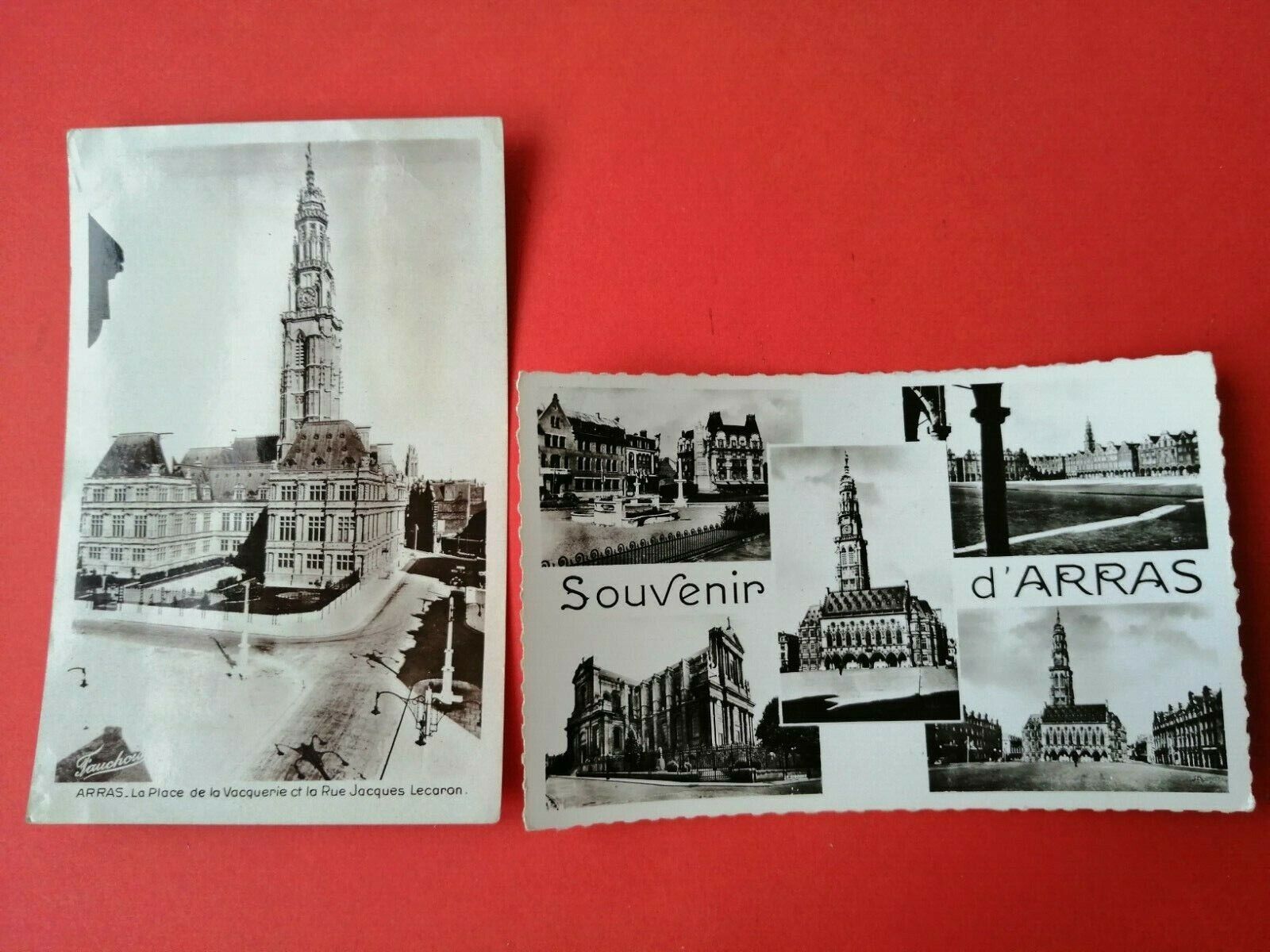 2 Vintage Postcards FranceARRAS 1965