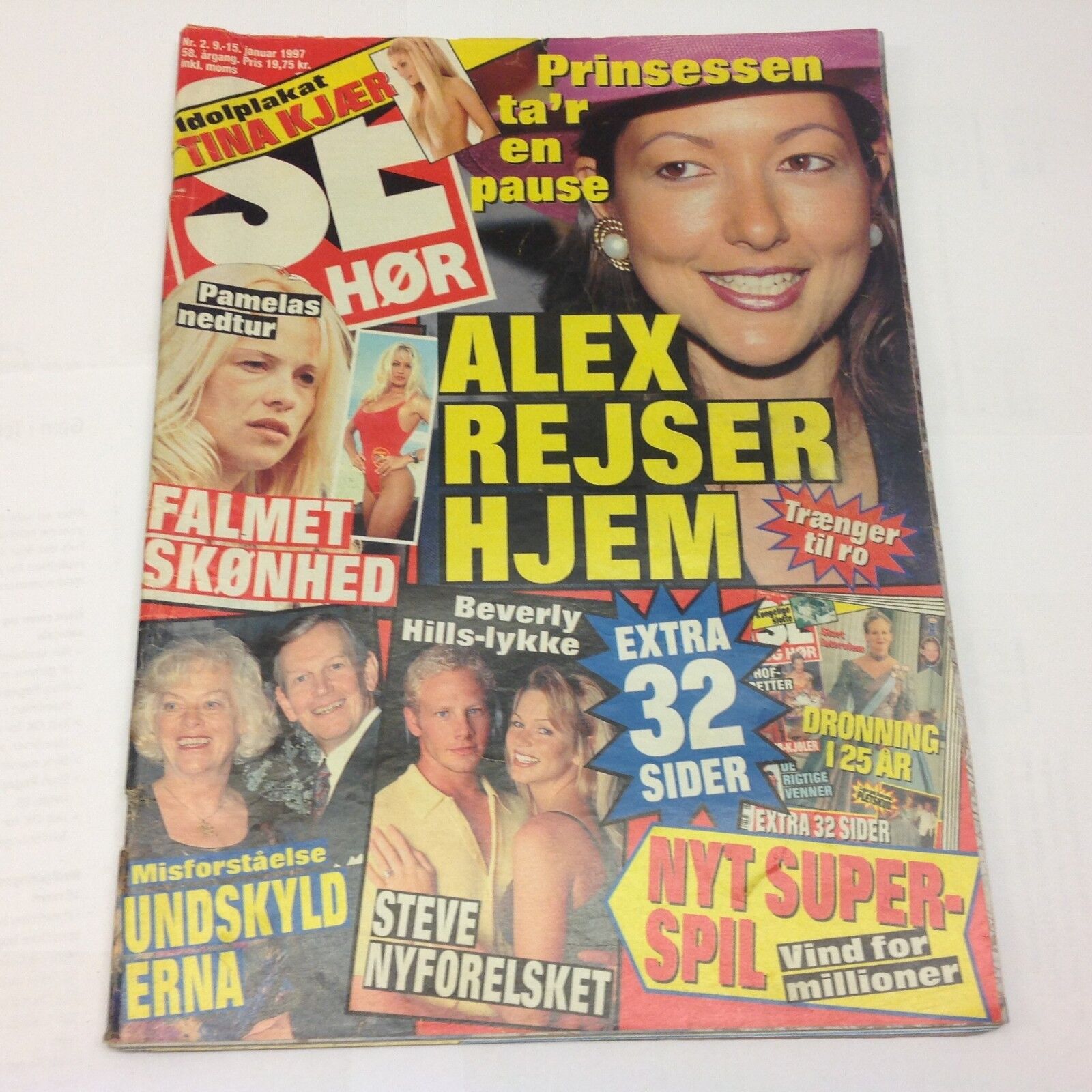 Pamela Andersson Baywatch Ian Zering Vintage Danish Magazine 1997 "Se og Hoer"