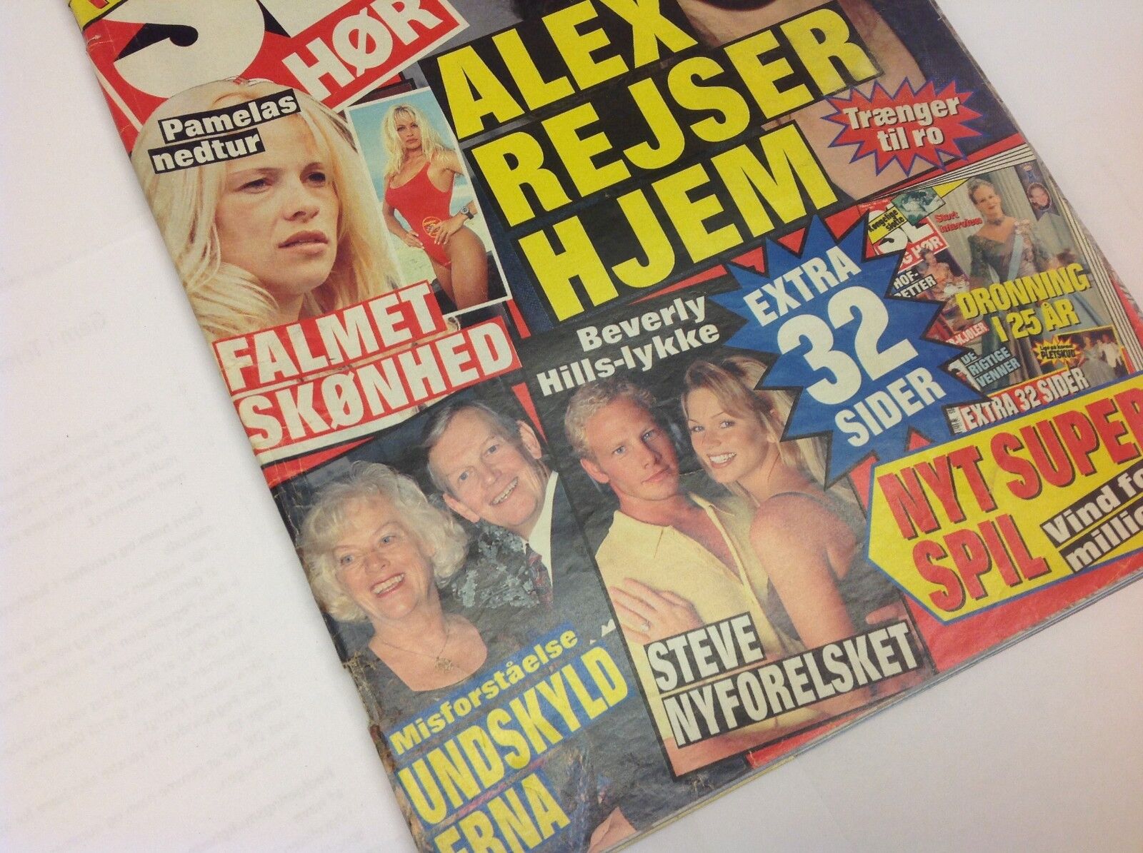 Pamela Andersson Baywatch Ian Zering Vintage Danish Magazine 1997 "Se og Hoer"