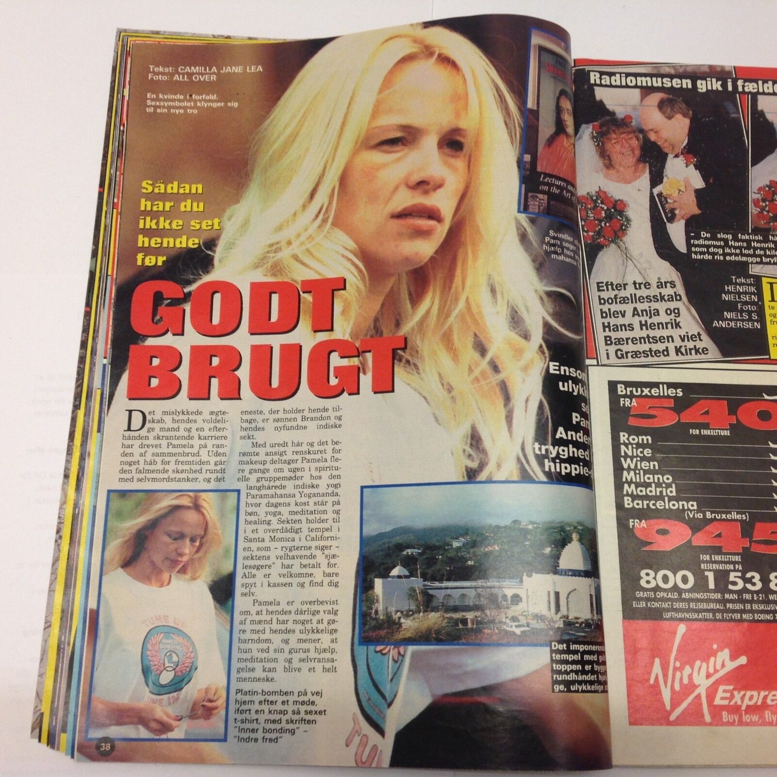 Pamela Andersson Baywatch Ian Zering Vintage Danish Magazine 1997 "Se og Hoer"